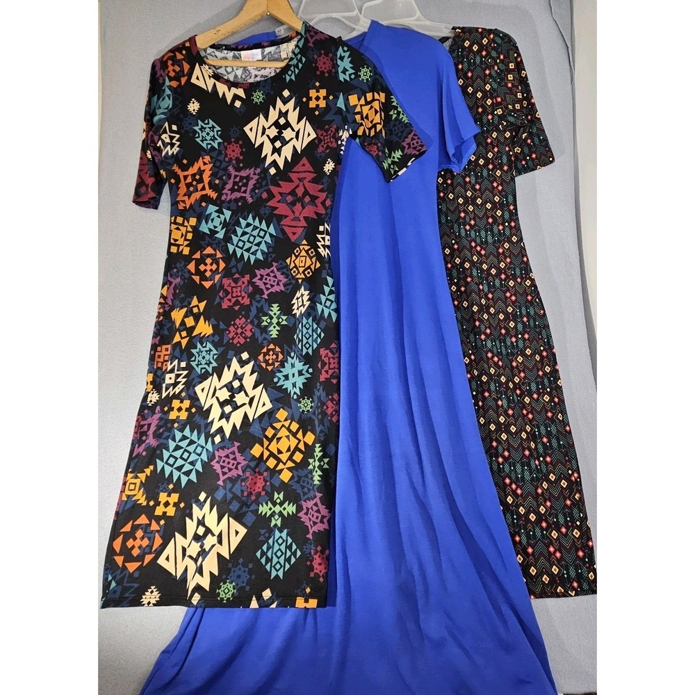 Lot of 3 Luluroe Slip Dresses Midi/Maxi Fitted/ Relaxed Fits Ex-Small/ Small EUC